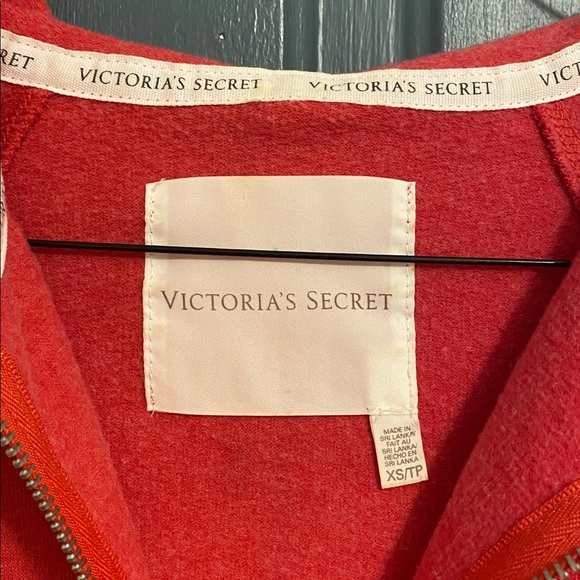 Vintage Victoria's Secret Red Hoodie with Gold Angel Wings - Picture 6 of 7